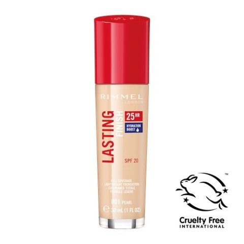 Rimmel Lasting Finish 25HR SPF20 długotrwały podkład do twarzy 001 Pearl 30ml (P1)