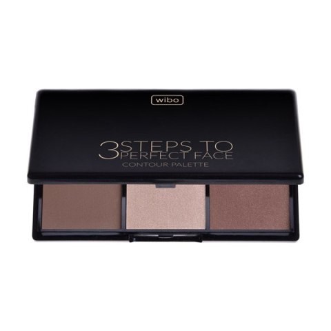 Wibo 3 Steps To Perfect Face Contour Palette paleta do konturowania twarzy Dark 10g (P1)