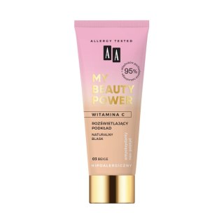 AA My Beauty Power rozświetlający podkład 03 Beige 30ml (P1)