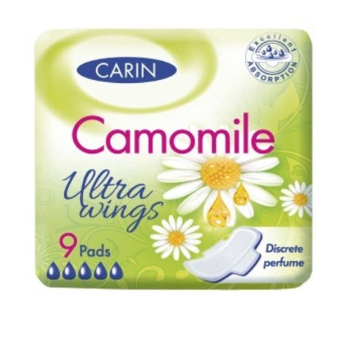 Carin Ultra Wings Camomile ultracienkie podpaski ze skrzydełkami 9szt (P1)