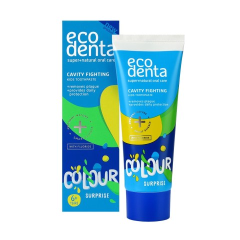 Ecodenta Colour Surprise Cavity Fighting Kids Toothpaste 6+ pasta do zębów dla dzieci przeciw próchnicy 75ml (P1)