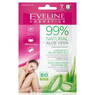 Eveline Cosmetics 99% Natural Aloe Vera żel po depilacji 2x5ml (P1)