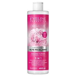 Eveline Cosmetics Organic łagodzący płyn micelarny do demakijażu z peonią 400ml (P1)