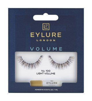 Eylure Volume Lashes sztuczne rzęsy z klejem efekt pogrubienia No. 100 (P1)