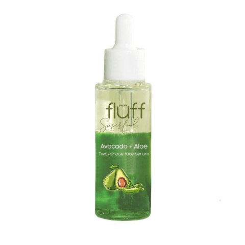 Fluff Two-Phase Face Serum booster dwufazowy do twarzy Aloes i Awokado 40ml (P1)