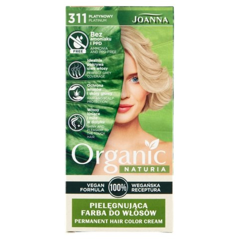 Joanna Naturia Organic pielęgnująca farba do włosów 311 Platynowy (P1)