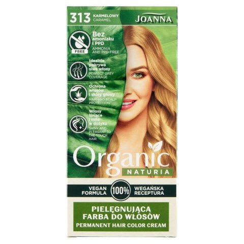 Joanna Naturia Organic pielęgnująca farba do włosów 313 Karmelowy (P1)