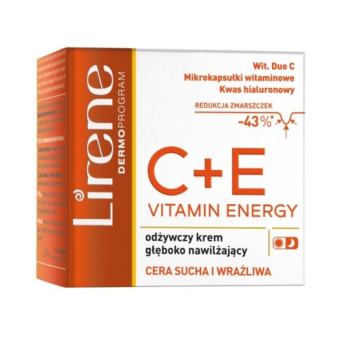 Lirene Vitamin Energy C+E odżywczy krem głęboko nawilżający 50ml (P1)