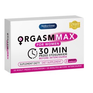 Medica-Group Orgasm Max For Women suplement diety na wywołanie podniecenia i orgazmu 2 kapsułki (P1)