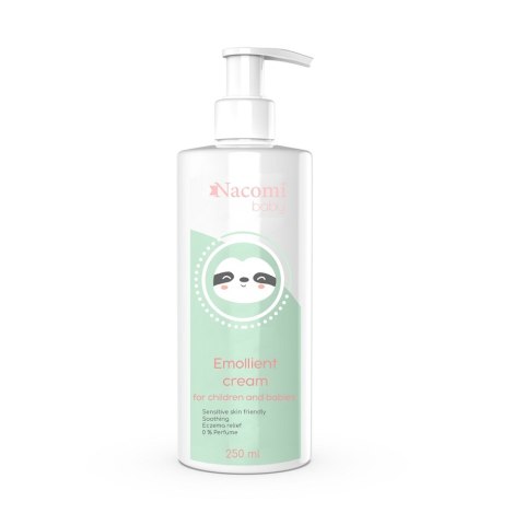 Nacomi Baby Emollient Cream emolientowa emulsja natłuszczająco-nawilżająca dla dzieci z AZS 250ml (P1)