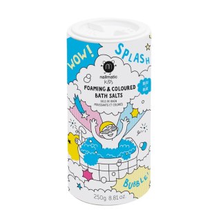 Nailmatic Kids Foaming Coloured Bath Salts pieniąca się sól do kąpieli dla dzieci Blue 250g (P1)