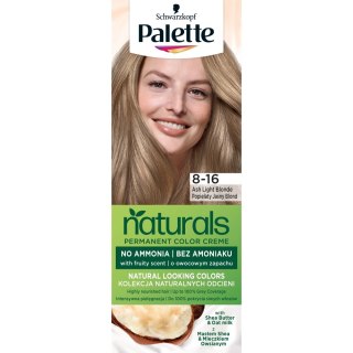 Palette Permanent Naturals Color Creme farba do włosów trwale koloryzująca 8-16 Popielaty Jasny Blond (P1)