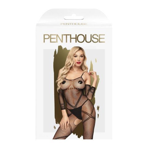 Penthouse Under Arrest bodystocking z otwartym krokiem Black S-L (P1)