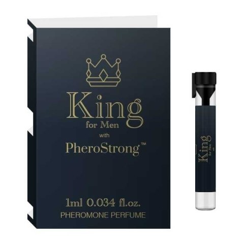 PheroStrong King For Men Pheromone Perfume perfumy z feromonami dla mężczyzn spray 1ml (P1)