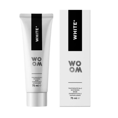 Woom White+ wybielająca pasta do zębów odświeżająca oddech 75ml (P1)