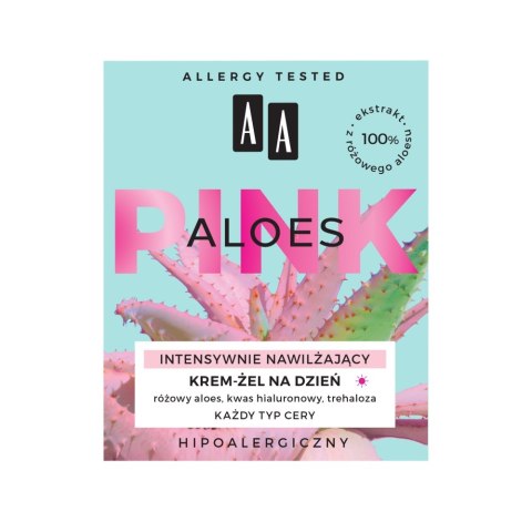 AA Aloes Pink krem intensywnie nawilżający żelowy na dzień 50ml (P1)