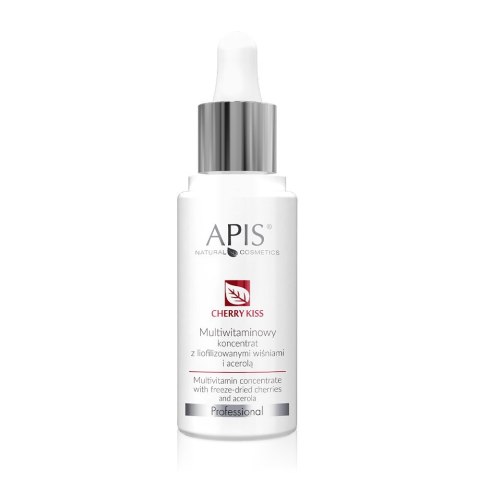 APIS Cherry Kiss multiwitaminowy koncentrat z liofilizowanymi wiśniami i acerolą 30ml (P1)