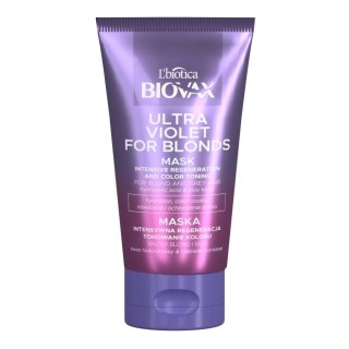 BIOVAX Ultra Violet intensywnie regenerująca maseczka tonująca do włosów blond i siwych 150ml (P1)