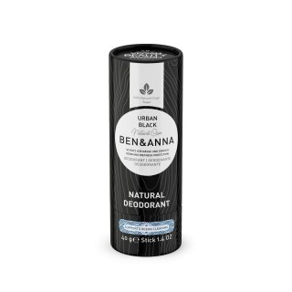 BenAnna Natural Soda Deodorant naturalny dezodorant na bazie sody sztyft kartonowy Urban Black 40g (P1)