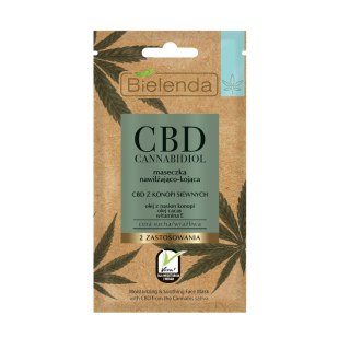 Bielenda CBD Cannabidiol maseczka nawilżająco-kojąca 8g (P1)