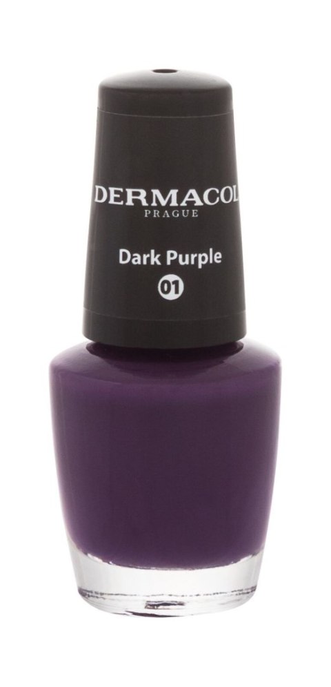 Dermacol Nail Polish Mini Autumn Limited Edition Lakier do paznokci 01 Dark Purple 5 ml (W) (P2)