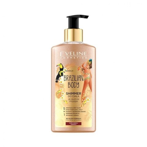 Eveline Cosmetics Brazilian Body shimmer do ciała ze złotym pyłkiem 150ml (P1)