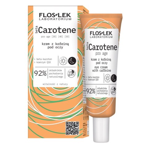 Floslek betaCarotene Pro Age krem z kofeiną pod oczy 30ml (P1)