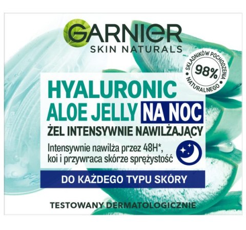 Garnier Hyaluronic Aloe Jelly żel intensywnie nawilżający do każdego typu cery na noc 50ml (P1)