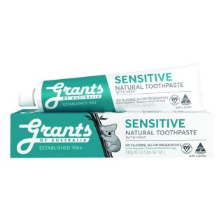 Grants of Australia Sensitive Natural Toothpaste naturalna kojąca pasta do zębów wrażliwych bez fluoru 100g (P1)