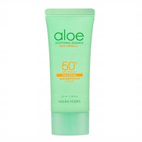 HOLIKA HOLIKA Aloe Soothing Essence Face Body Waterproof Sun Gel SPF50+ żel przeciwsłoneczny do twarzy i ciała 100ml (P1)