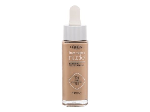 L'Oréal Paris 4-5 Medium True Match Nude Plumping Tinted Serum Podkład płynna 30 ml (W) (P2)