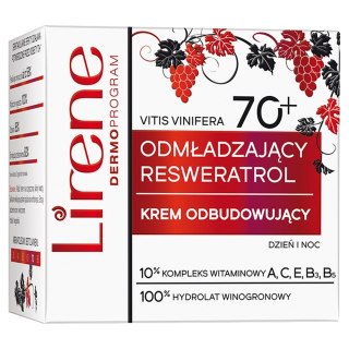 Lirene Odmładzający Resweratrol 70+ krem odbudowujący na dzień i noc 50ml (P1)