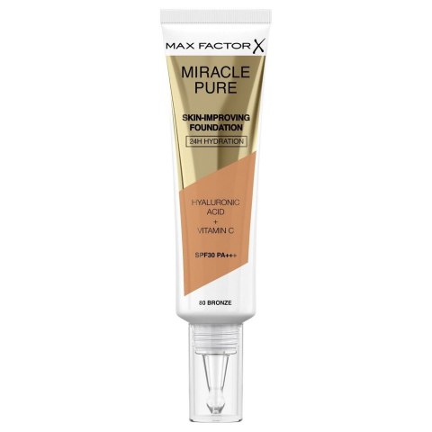 Max Factor Miracle Pure SPF30 PA+++ podkład poprawiający kondycję skóry 80 Bronze 30ml (P1)