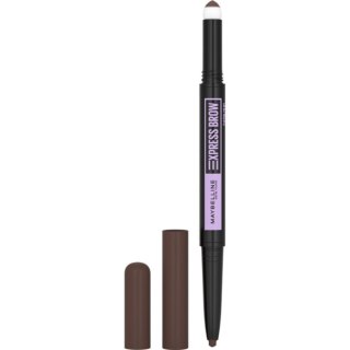 Maybelline Express Brow Satin Duo dwustronna kredka do brwi 04 Dark Brown 0.71g (P1)