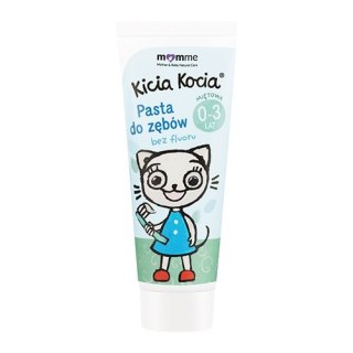 MomMe Kicia Kocia pasta do zębów bez fluoru 0-3 lat Mięta 50ml (P1)