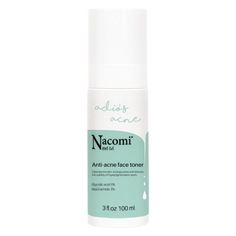 Nacomi Next Level Anti-Acne Face Toner przeciwtrądzikowy tonik do twarzy 100ml (P1)