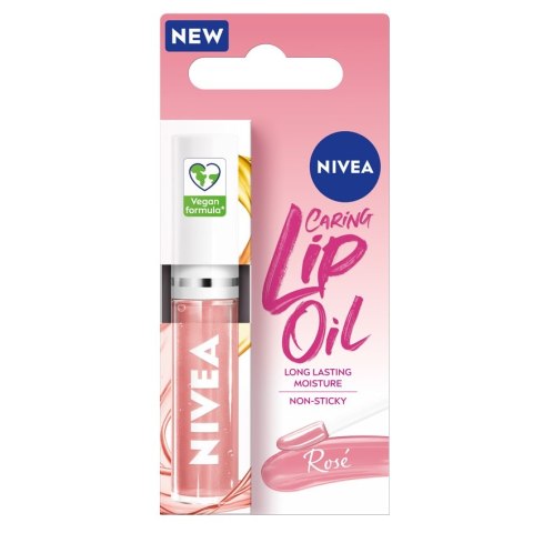 Nivea Caring Lip Oil pielęgnujący olejek do ust Rose 5.5ml (P1)