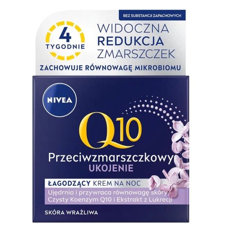 Nivea Q10 Ukojenie przeciwzmarszczkowy łagodzący krem na noc 50ml (P1)