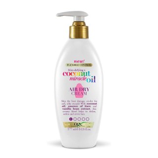 OGX Frizz-Defying + Coconut Miracle Oil Air Dry Cream krem do włosów suchych i zniszczonych 177ml (P1)