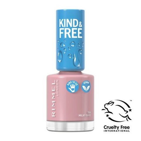 Rimmel Kind Free wegański lakier do paznokci 154 Milky Bare 8ml (P1)