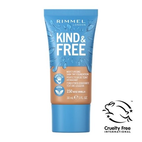 Rimmel Kind Free wegański podkład nawilżający 150 Rose Vanilla 30ml (P1)