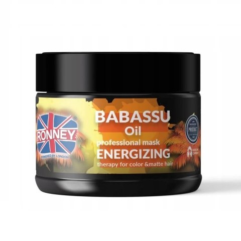 Ronney Babassu Oil Professional Mask Energizing energetyzująca maska do włosów farbowanych 300ml (P1)