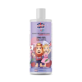 Ronney Kids On Tour To Japan 2in1 Gel Body And Hair delikatny żel do mycia ciała i włosów dla dzieci Wiśnia 300ml (P1)