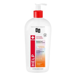 AA Help płyn 2w1 Shower Bath łagodząco-ochronny 400ml (P1)