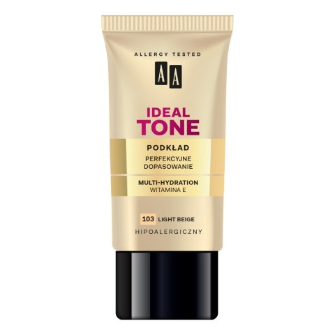 AA Make Up Ideal Tone podkład perfekcyjne dopasowanie 103 Light Beige 30ml (P1)