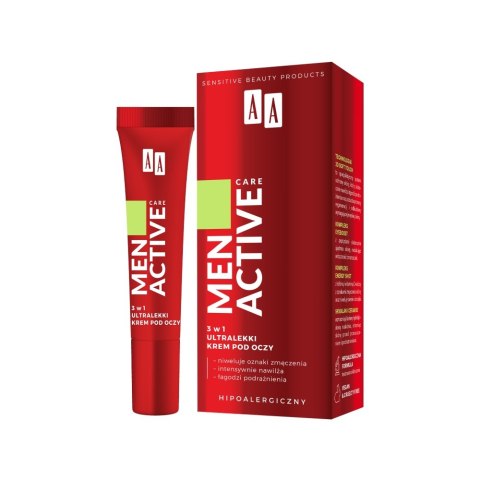 AA Men Active Care 3w1 ultralekki krem pod oczy 15ml (P1)