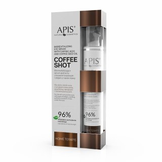 APIS Coffee Shot biorewitalizujące serum pod oczy z kwasem kawowym i olejem z nasion kawy 10ml (P1)