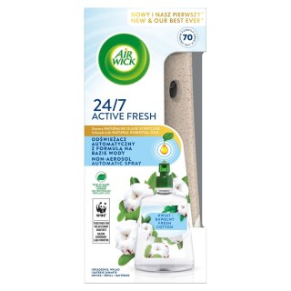 Air Wick Active Fresh odświeżacz automatyczny z formułą na bazie wody i wkład Kwiat Bawełny 228ml (P1)