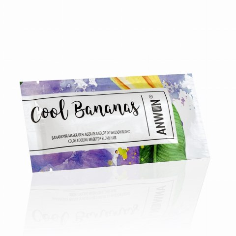 Anwen Cool Bananas bananowa maska ochładzająca kolor do włosów blond 10ml (P1)