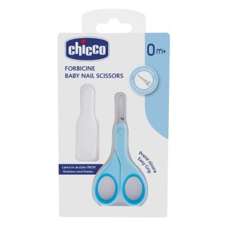 Chicco Baby Nail Scissors nożyczki z osłonką 0m+ Niebieskie (P1)